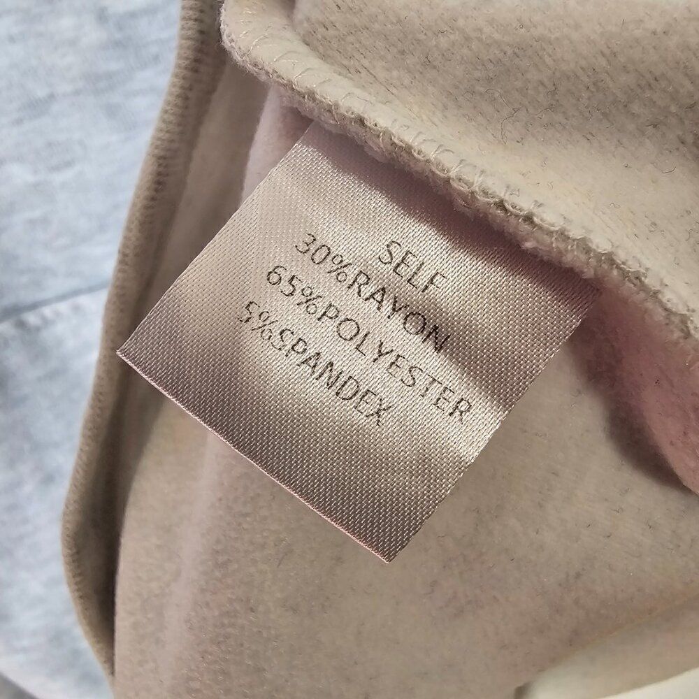 EUC COTTON BLEU LIGHT GREY SUPER SOFT HOODED SWEATER QUARTER BUTTONED SIZE SMALL - Picture 14 of 16